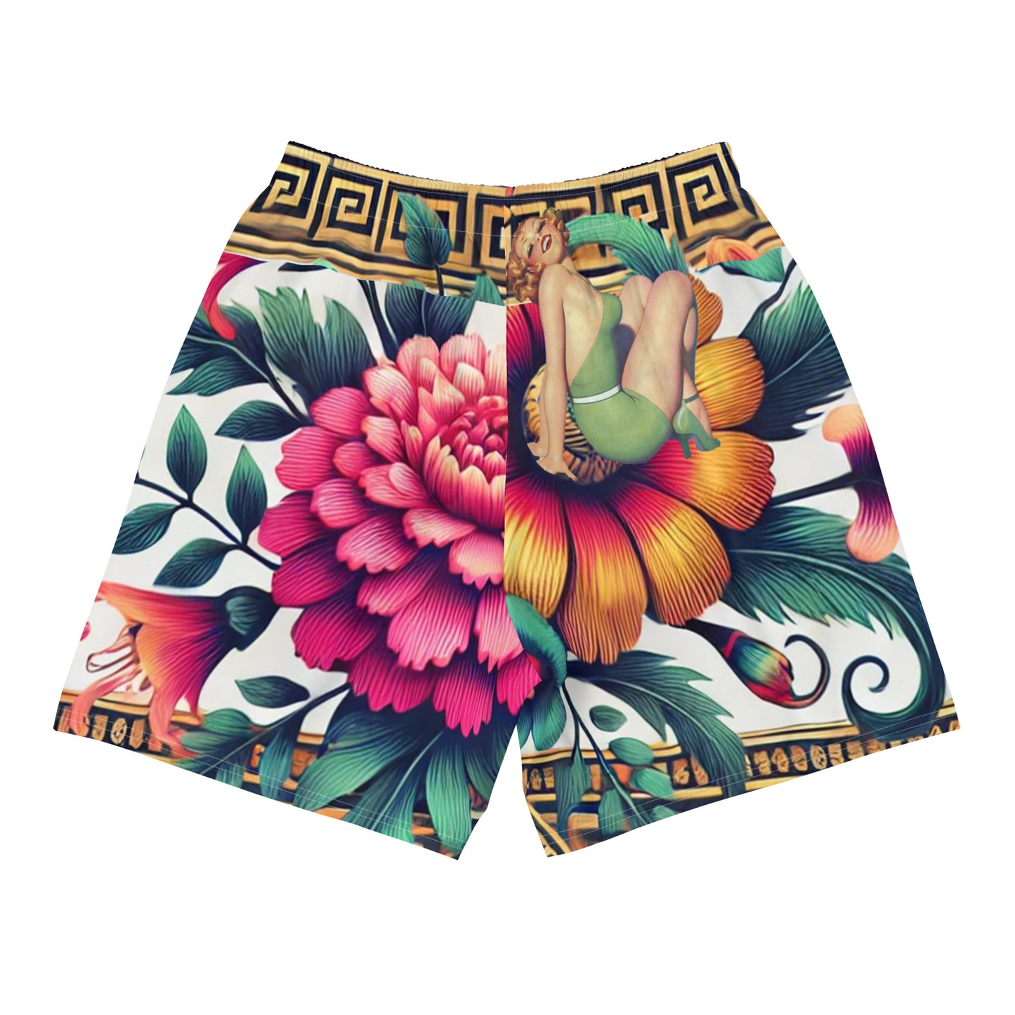 Floral Babe Athletic Long Shorts