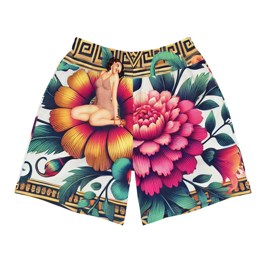 Floral Babe Athletic Long Shorts