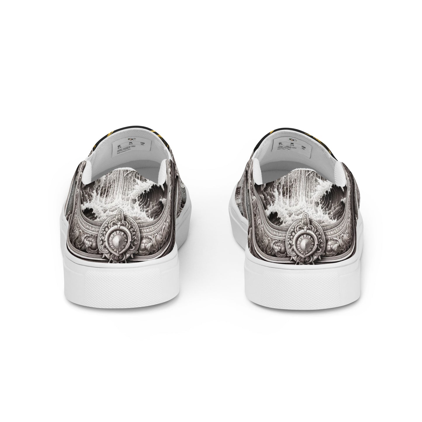 Genius of Water Men’s slip-on canvas shoes